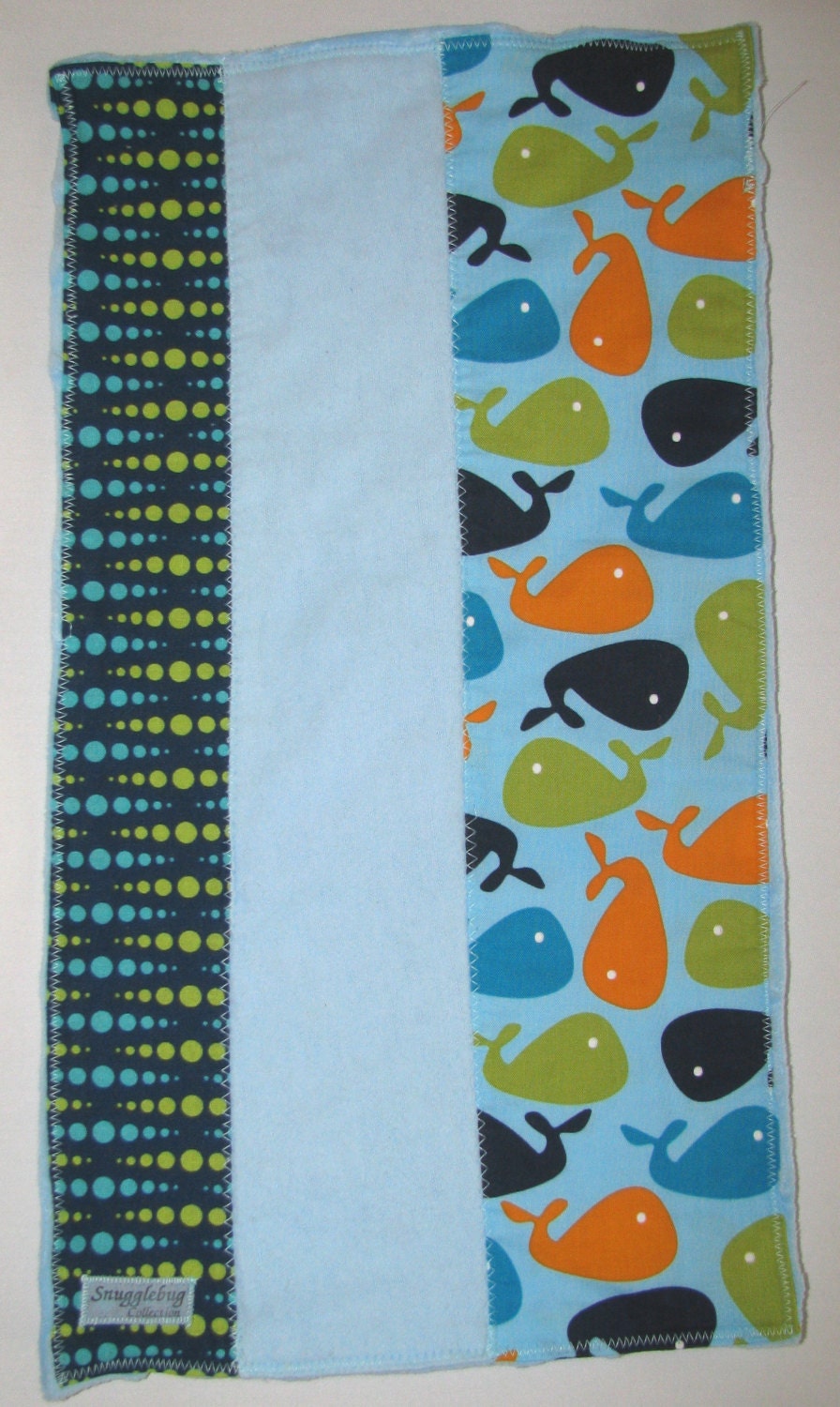 Whale Burp Cloth