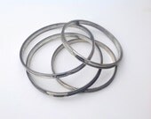 Vintage Metal Embroidery Hoops Set of 4 Spring Tension Cork Lined