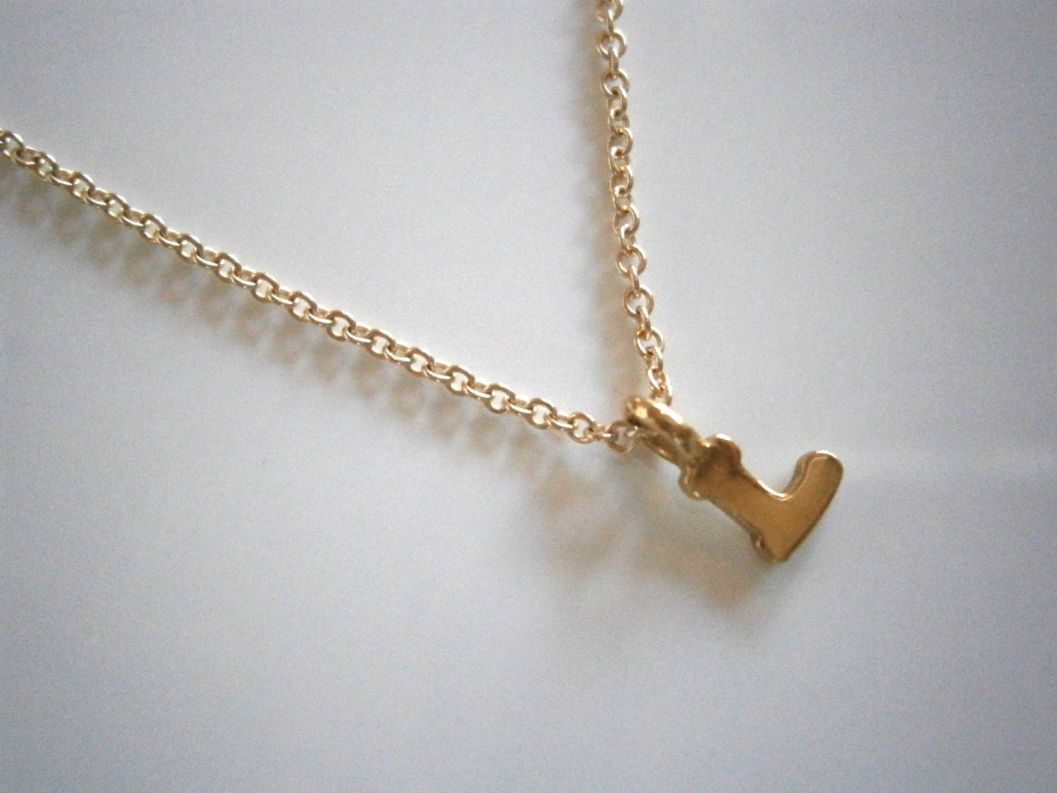 Petite Gold Initial Necklace, Initial Necklace, Delicate Necklace, Monogram Necklace, Personalized Jewelry, Best Friend, Birthday Gift