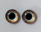 Hand painted eye chips for Blythe - Jasper
