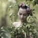 Portrait Photography Portrait of a Girl in a Garden with Flowers 11x14 or 10x10