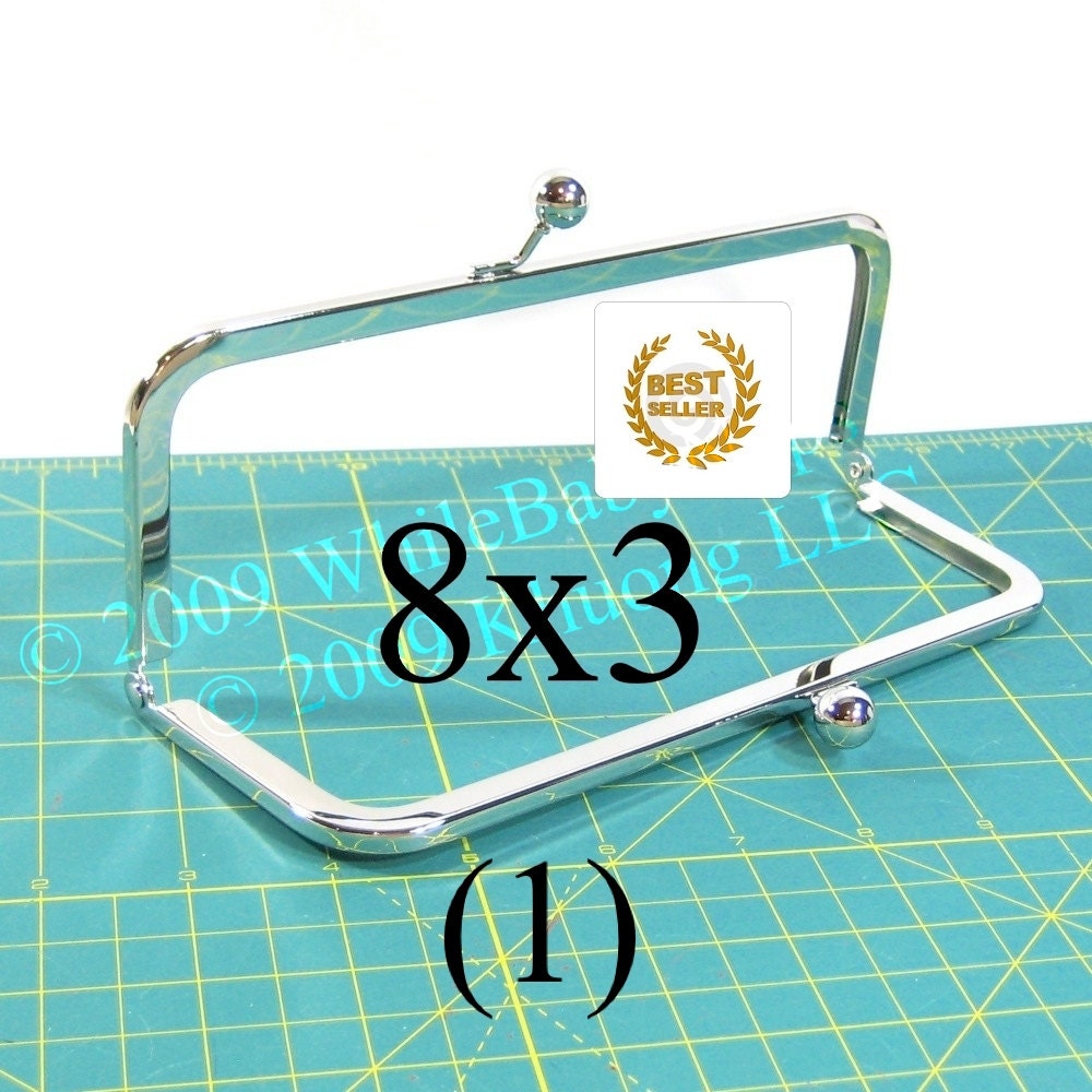 8x3 Nickel-free purse frame(TM) with kisslock