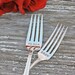 Grow and Bloom Fork Set. Table Setting for the Gardener, Bride and Groom, Easter, Spring