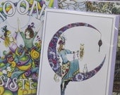 The 'Moon Collection' Pagan / Wiccan lunar fantasy art greetings cards