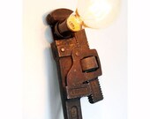 Early 1900's Industrial Wrench Lamp