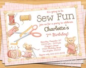 Sewing Birthday Party Invitation - 5x7" Printable File Il_170x135