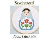 Russian Doll, Matryoshka DIY Cross Stitch Kit