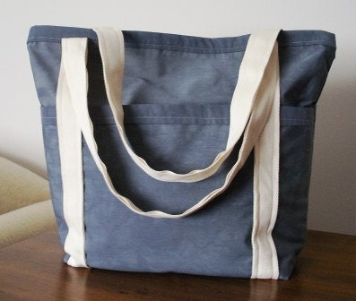 Blue Tie Dye Tote Bag