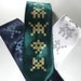 Men's Tie - Outer Space Necktie- hand screened mens silk necktie in three color choices, ready to ship