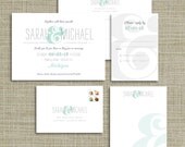 Modern Ampersand Wedding Invitation