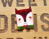 Fantastic Fox - Shrink Plastic Brooch