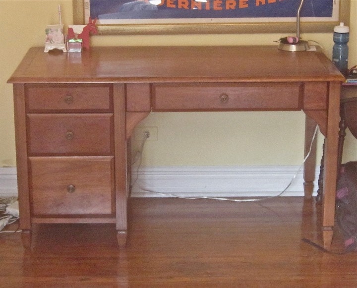 Cherry wood desk