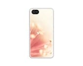 Floral iPhone 5 case, rubber case, spring fashion accessory, bohemian, abstract flower in pink and pale yellow