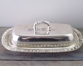 Silverplate Butter Dish with Lid