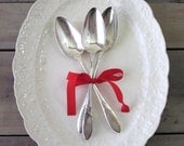 VintageSilver Plate Serving Spoons Set of Three Community Plate