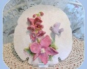 Shell Decor, Sea Shells, Sand Dollar, Seashells, Unique Decor, Beach Cottage, Shell Art, Beach Wedding Decor Shell Ornament Flower Sculpture