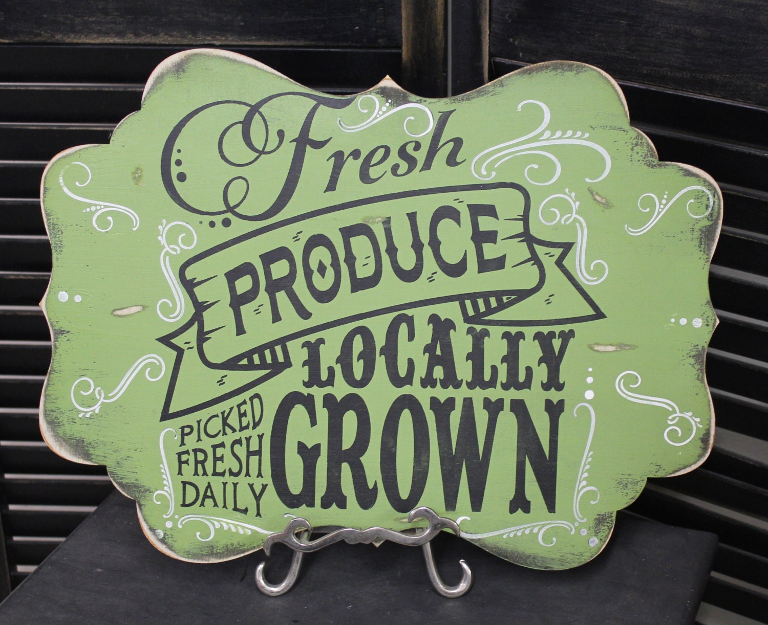 Fresh PRODUCE GROWN Locally Garden Sign/Business Sign/Kitchen Sign