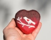 Felted Soap Bird on the Branch (Jasmine)