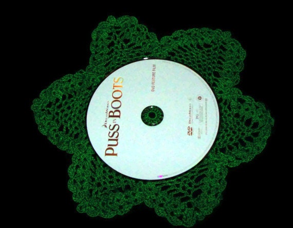 Green 6 Pointed Star Pineapple Doily St Patrick's Day