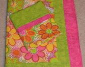 Spring Flower Quilt No. 1 with pillowcase