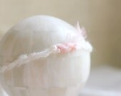 mini shell pink halo/tieback