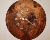 Burr Elm Wall Clock.