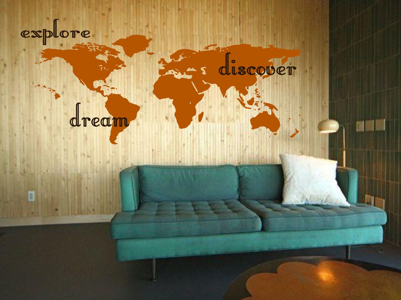 Explore, Dream, Discover the WORLD - Hawaii Inspired Surface Graphics - vinyl wall art  decals sticker by 3rdaveshore  Made in the USA