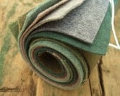 9x12 Wool Felt Sheets - The Earthy Heathers Collection - 8 Sheets of Felt