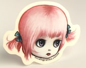 Pinky - Sass pot queen Blythe vinyl silkscreen sticker - by Mab Graves