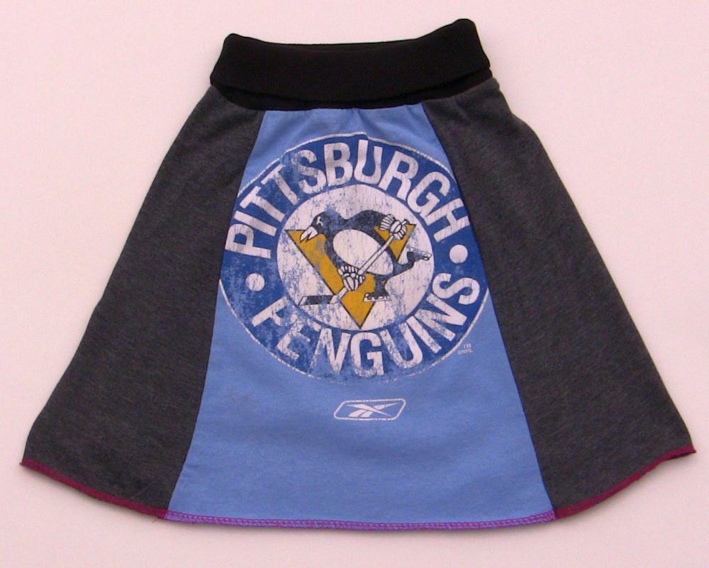 Recycled Pittsburgh Penguins Skirt Girls Size 4/5T