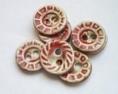 Red Hot Mix Ceramic buttons