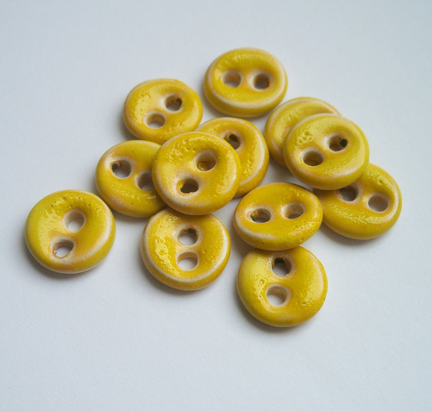 Lemon Zest Ceramic Buttons