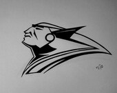 Custom Ink Drawing Black & White Commissioned Artwork GREAT TATTOO Designs