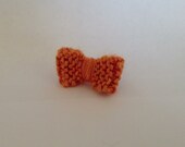 Dainty Orange Knit Bow Ring