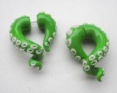 Radioactive Tentacle Fake Gauged Earring