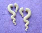 Warped Glow in the Dark  Fake Gauge Earring