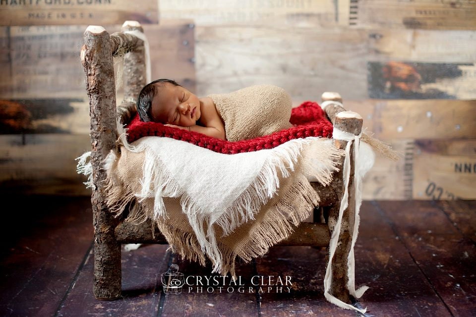 Burlap Blanket Photography Prop Burlap Layering Newborn Baby Photo Prop Mini Burlap Blanket