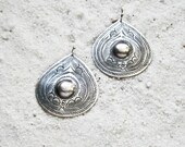 RIVER PHOENIX : Stamped Sterling Silver Teardrop Earrings