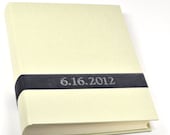 Custom Personalized Photo Book, a Meaningful Handmade Photo Album - Velvet Sash design by ClaireMagnolia
