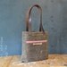 Waxed Canvas Reader: Truffle, with antique leather and fabric