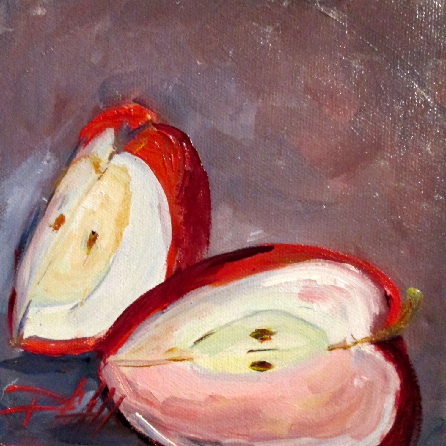 Apples Still Life painted in oils