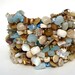 Big Beach Cuff Statement Bracelet Resort  Vacation Jewelry Beaded artisan OOAK cuff hand knit natural sea shell Ivory Cream Sand Sea Shore