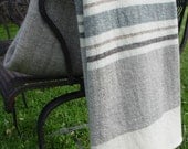 Available to Ship Friday, February 14, 2014  Merino Wool Blanket Hand Woven by Dianne Nordt