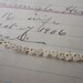 wee antique lace trim - hand tatted lace - 32 inches x 4mm wide - AH