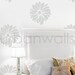 Vinyl Wall Sticker Decal Art, Pretty Flower Pattern