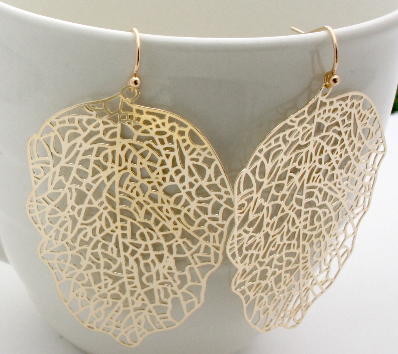 Gold Filigree Earrings