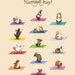 Yoguineas 8x10 Namast-Hay Poster - yoga guinea pigs collection