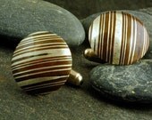 Mokume Gane Copper/Sterling Cufflinks
