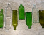 Half bottle macaroni set of 6 dishes - Recycled bottle plate - Eco friendly -