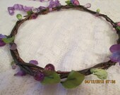 Floral hair wreath - hair wreath for girls and women - flower child hippie hair wreath -